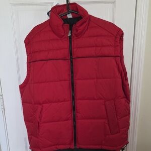 Men's Bold Red Quilted Vest